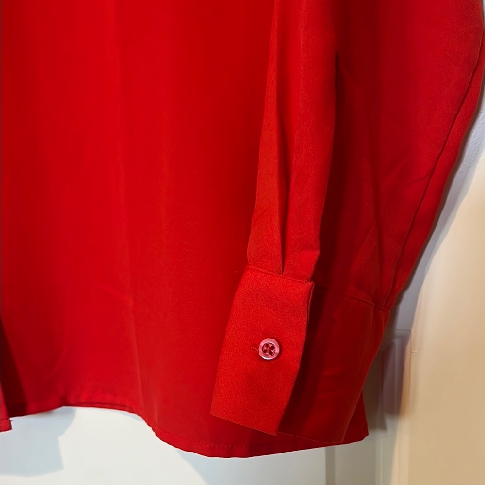 Red Button Down Shirt - Picture 5 of 8
